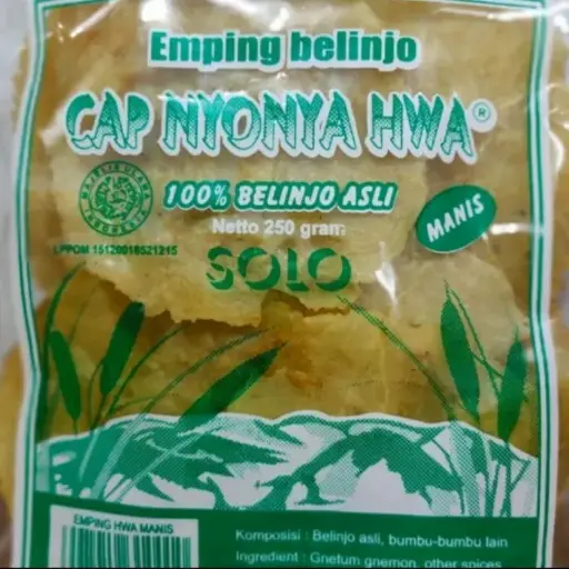 Emping Manis Mentah Ny Hwa 250 gr